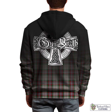 MacLean Dress Tartan Hoodie Featuring Alba Gu Brath Family Crest Celtic Inspired