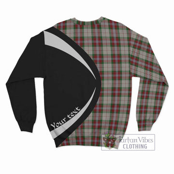 MacLean Dress Tartan Sweatshirt with Family Crest Circle Style