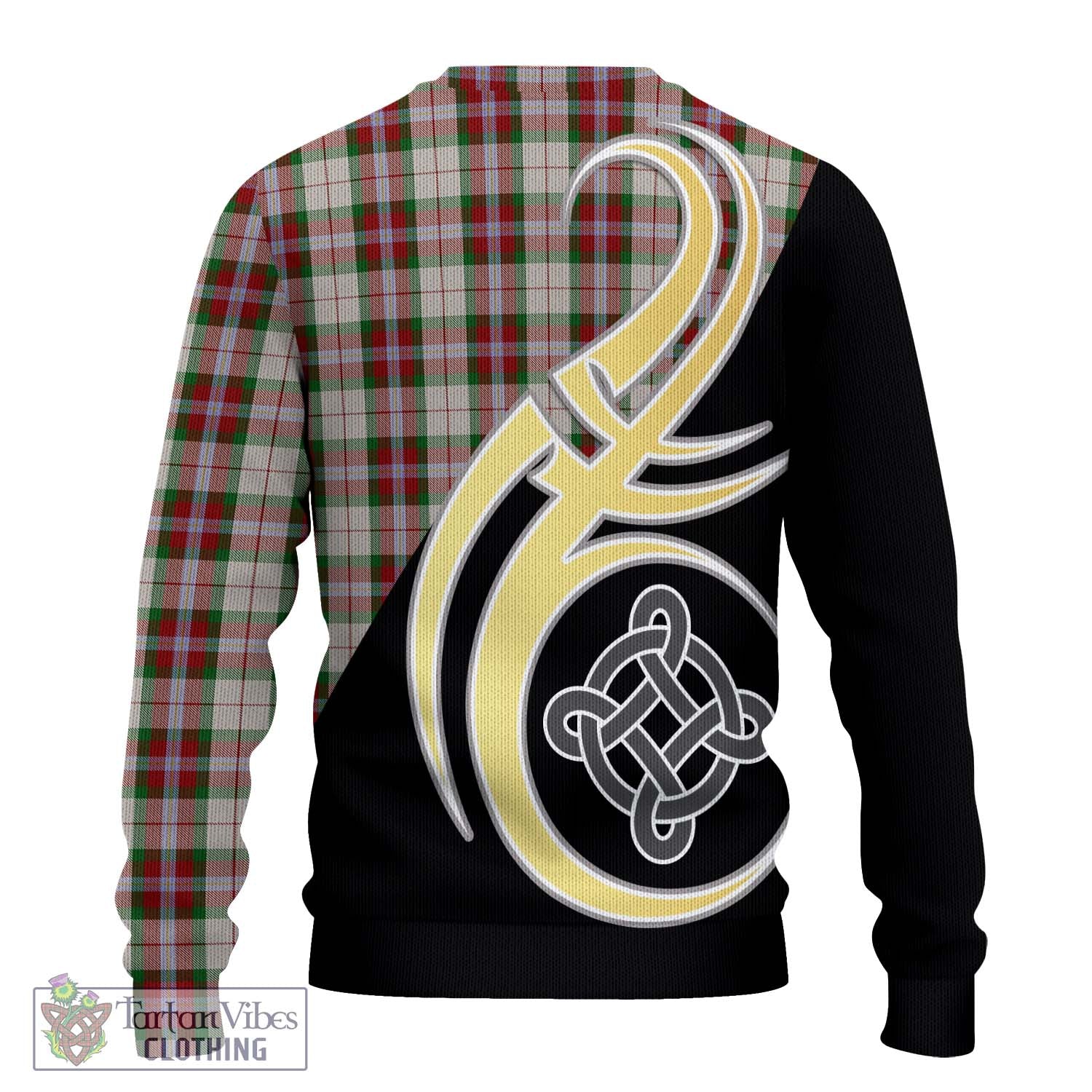 MacLean Dress Tartan Knitted Sweater with Family Crest and Celtic Symbol Style - Tartan Vibes Clothing