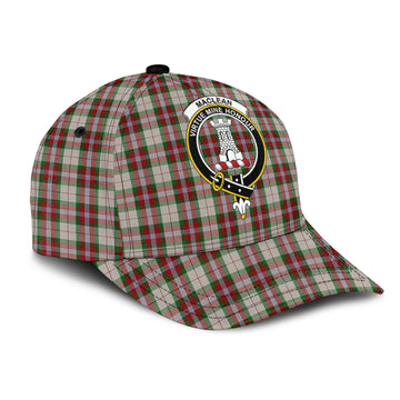 MacLean Dress Tartan Classic Cap with Family Crest