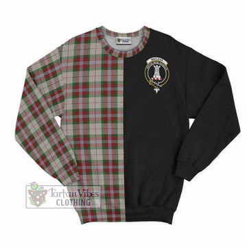 MacLean Dress Tartan Sweatshirt with Family Crest and Half Of Me Style