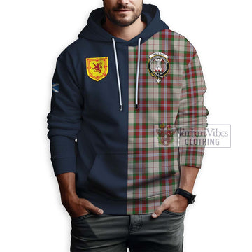 MacLean Dress Tartan Hoodie Alba with Scottish Lion Royal Arm Half Style