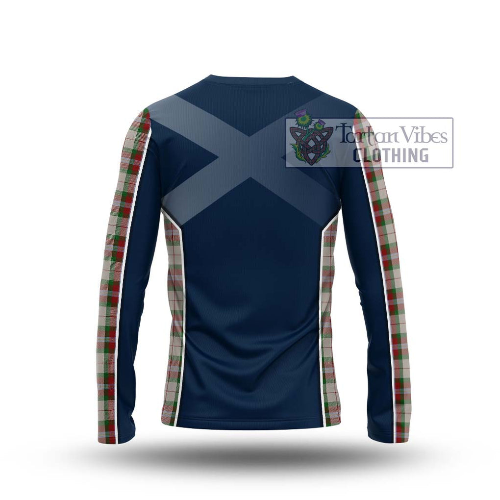 MacLean Dress Tartan Long Sleeve T-Shirt with Family Crest and Lion Rampant Vibes Sport Style - Tartan Vibes Clothing