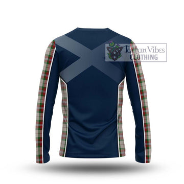 MacLean Dress Tartan Long Sleeve T-Shirt with Family Crest and Lion Rampant Vibes Sport Style