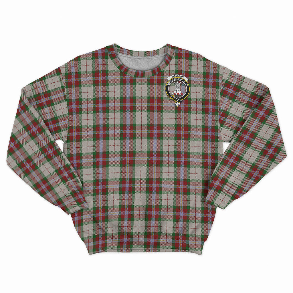 MacLean Dress Tartan Sweatshirt with Family Crest - Tartan Vibes Clothing