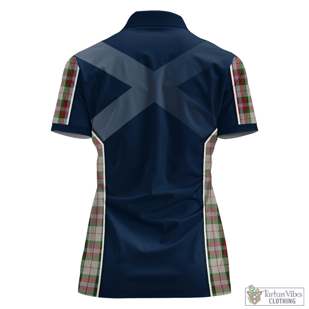 Tartan Vibes Clothing MacLean Dress Tartan Women's Polo Shirt with Family Crest and Scottish Thistle Vibes Sport Style