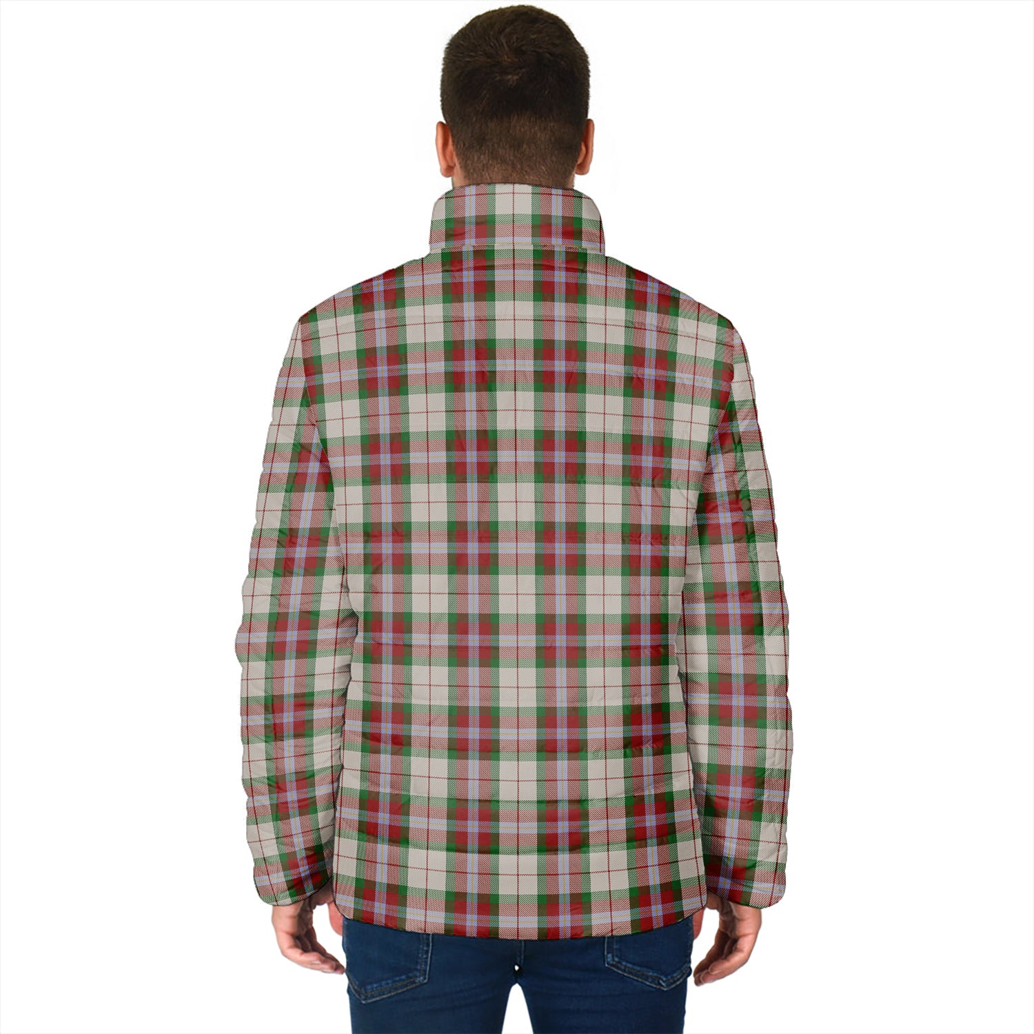 MacLean Dress Tartan Padded Jacket with Family Crest - Tartan Vibes Clothing