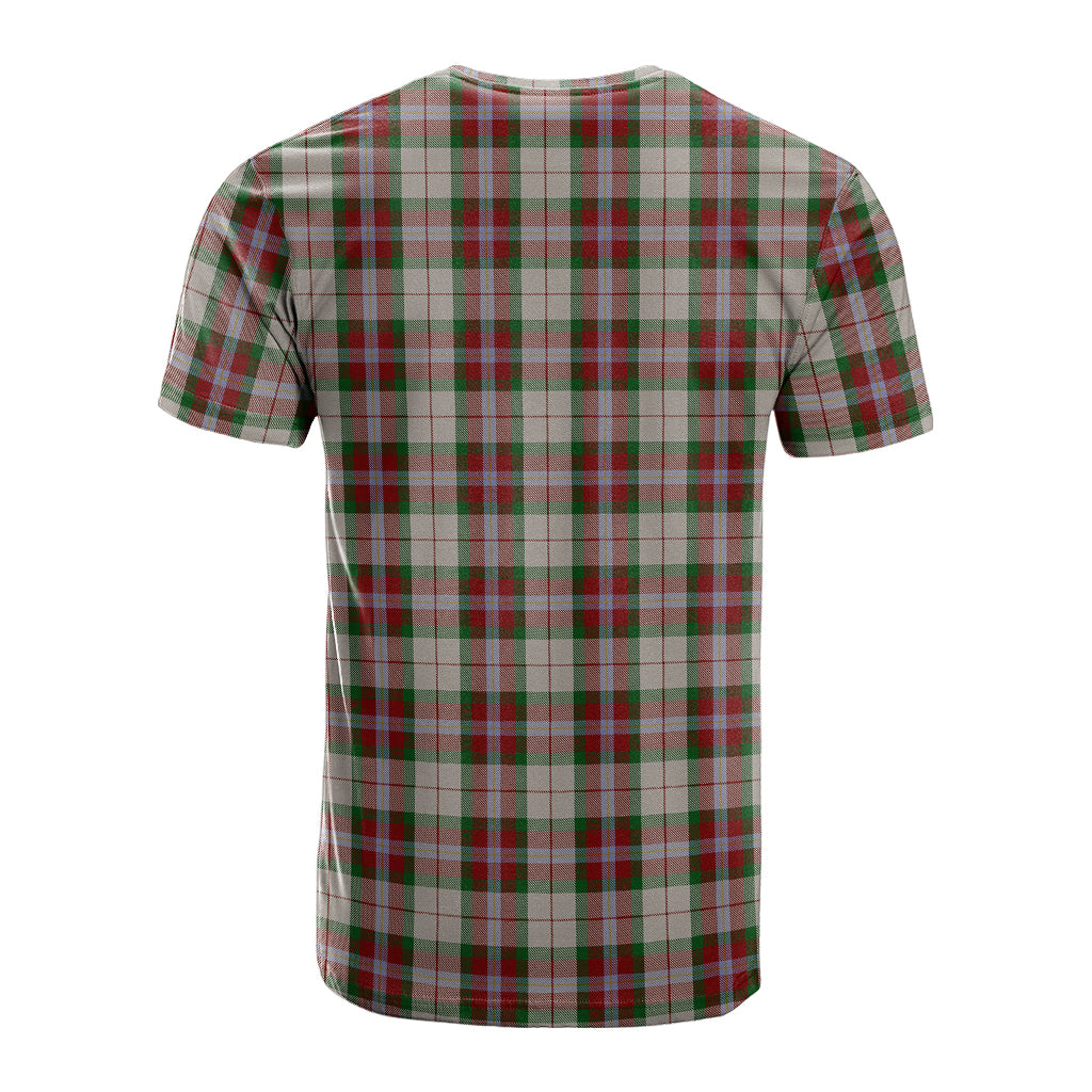 MacLean Dress Tartan T-Shirt with Family Crest - Tartan Vibes Clothing