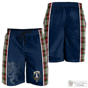 MacLean Dress Tartan Men's Shorts with Family Crest and Lion Rampant Vibes Sport Style