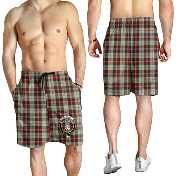 MacLean Dress Tartan Mens Shorts with Family Crest