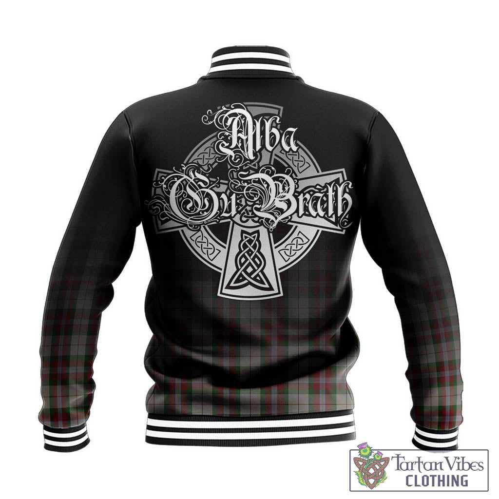 Tartan Vibes Clothing MacLean Dress Tartan Baseball Jacket Featuring Alba Gu Brath Family Crest Celtic Inspired