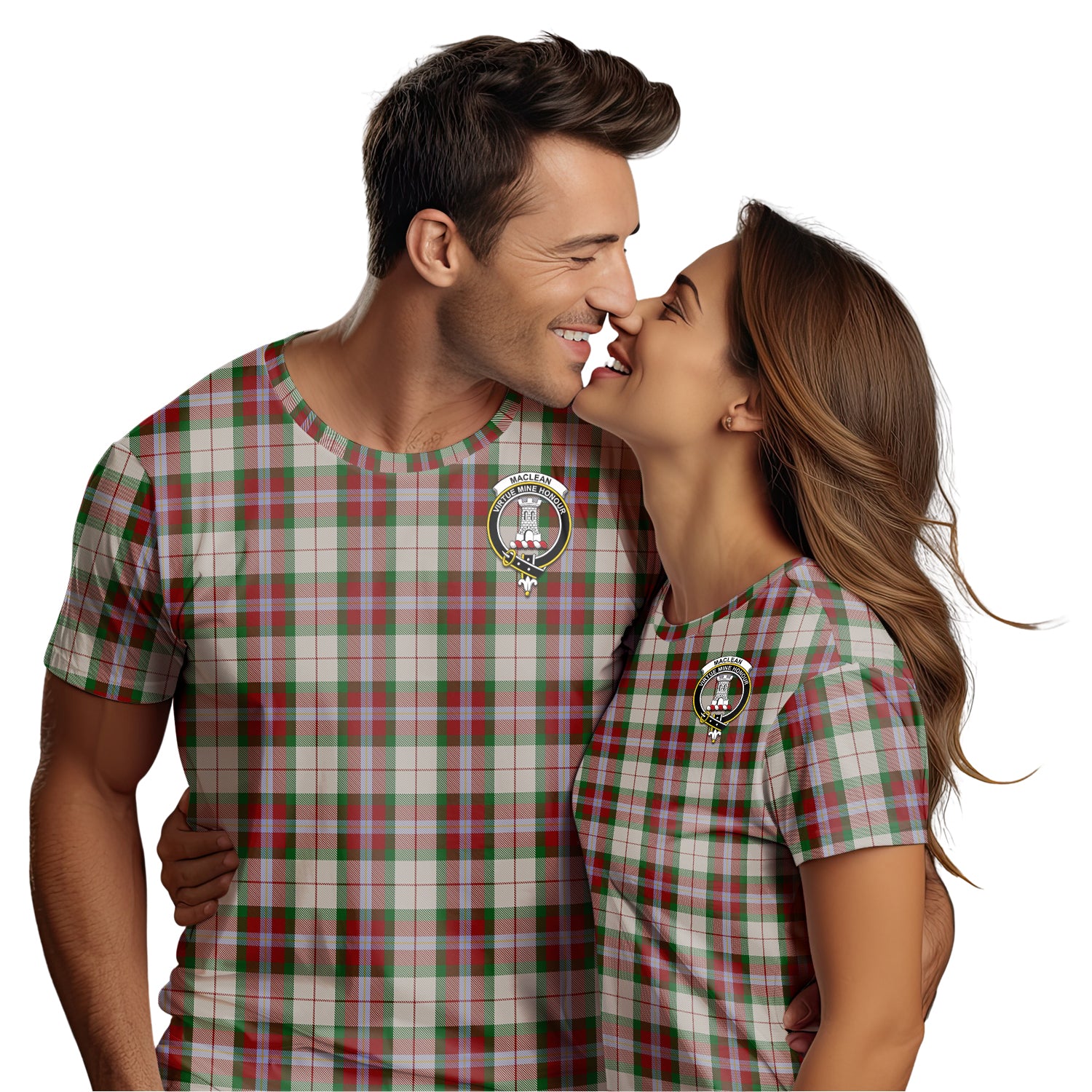 MacLean Dress Tartan T-Shirt with Family Crest - Tartan Vibes Clothing