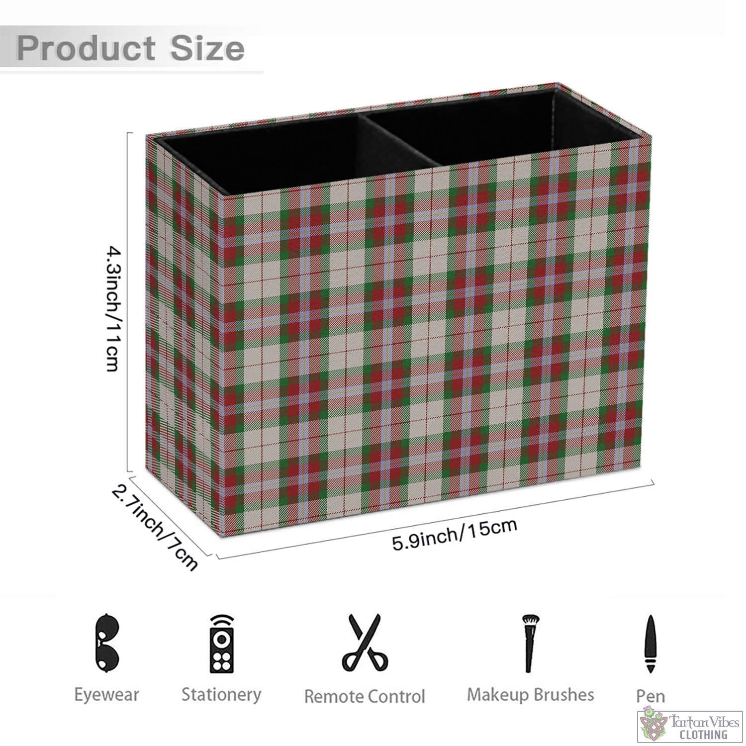 Tartan Vibes Clothing MacLean Dress Tartan Pen Holder