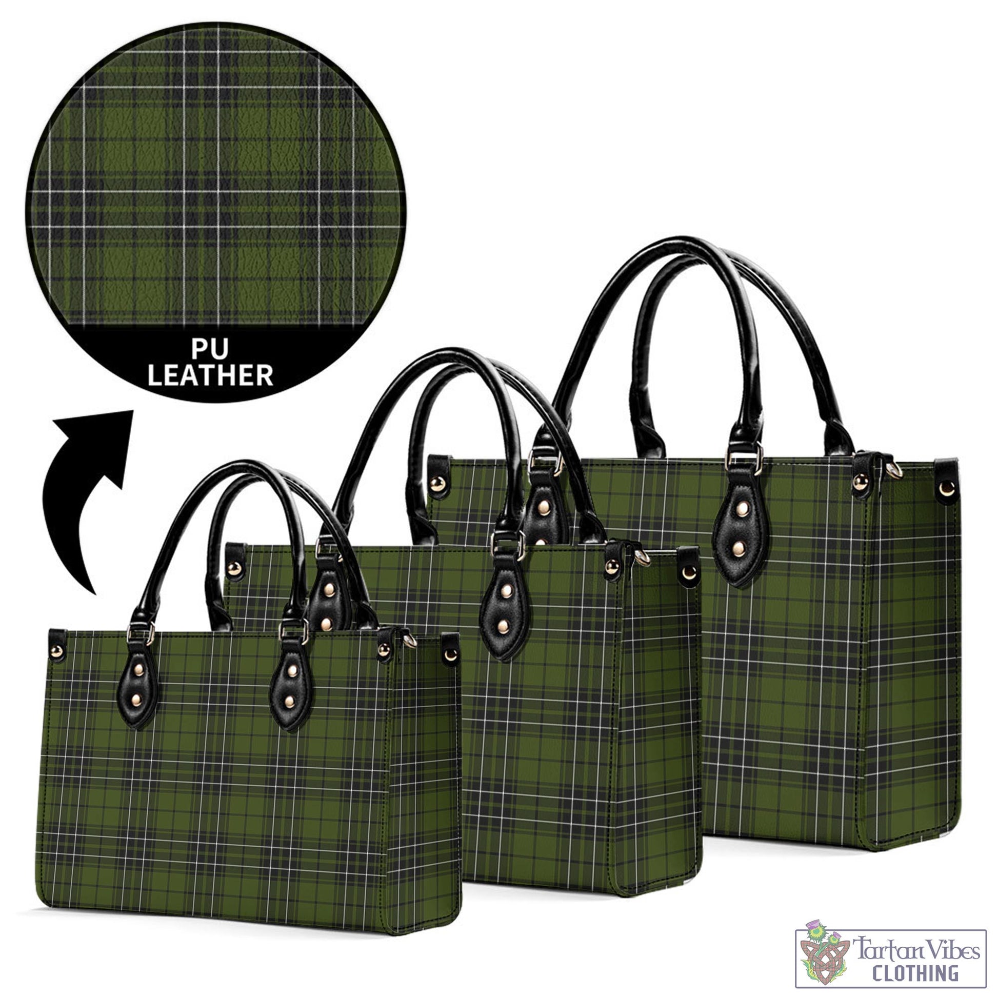 Tartan Vibes Clothing MacLean Hunting Tartan Luxury Leather Handbags