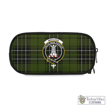 MacLean Hunting Tartan Pen and Pencil Case with Family Crest