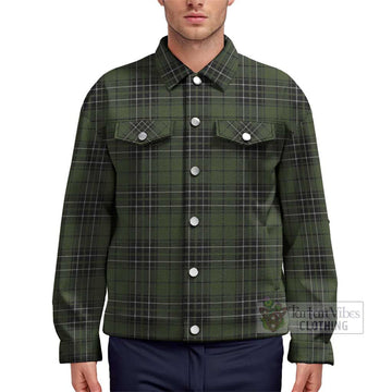 MacLean Hunting Tartan Unisex Lapel Cotton Jacket