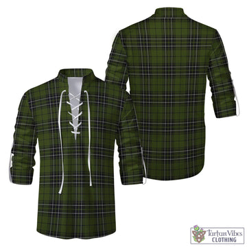 MacLean Hunting Tartan Men's Scottish Traditional Jacobite Ghillie Kilt Shirt