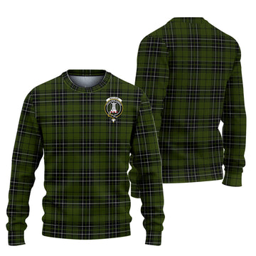 MacLean Hunting Tartan Ugly Sweater with Family Crest