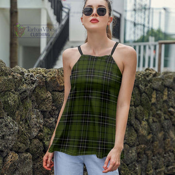 MacLean Hunting Tartan Loose Halter Neck Camisole