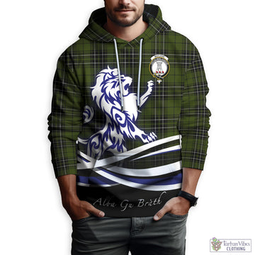 MacLean Hunting Tartan Hoodie with Alba Gu Brath Regal Lion Emblem