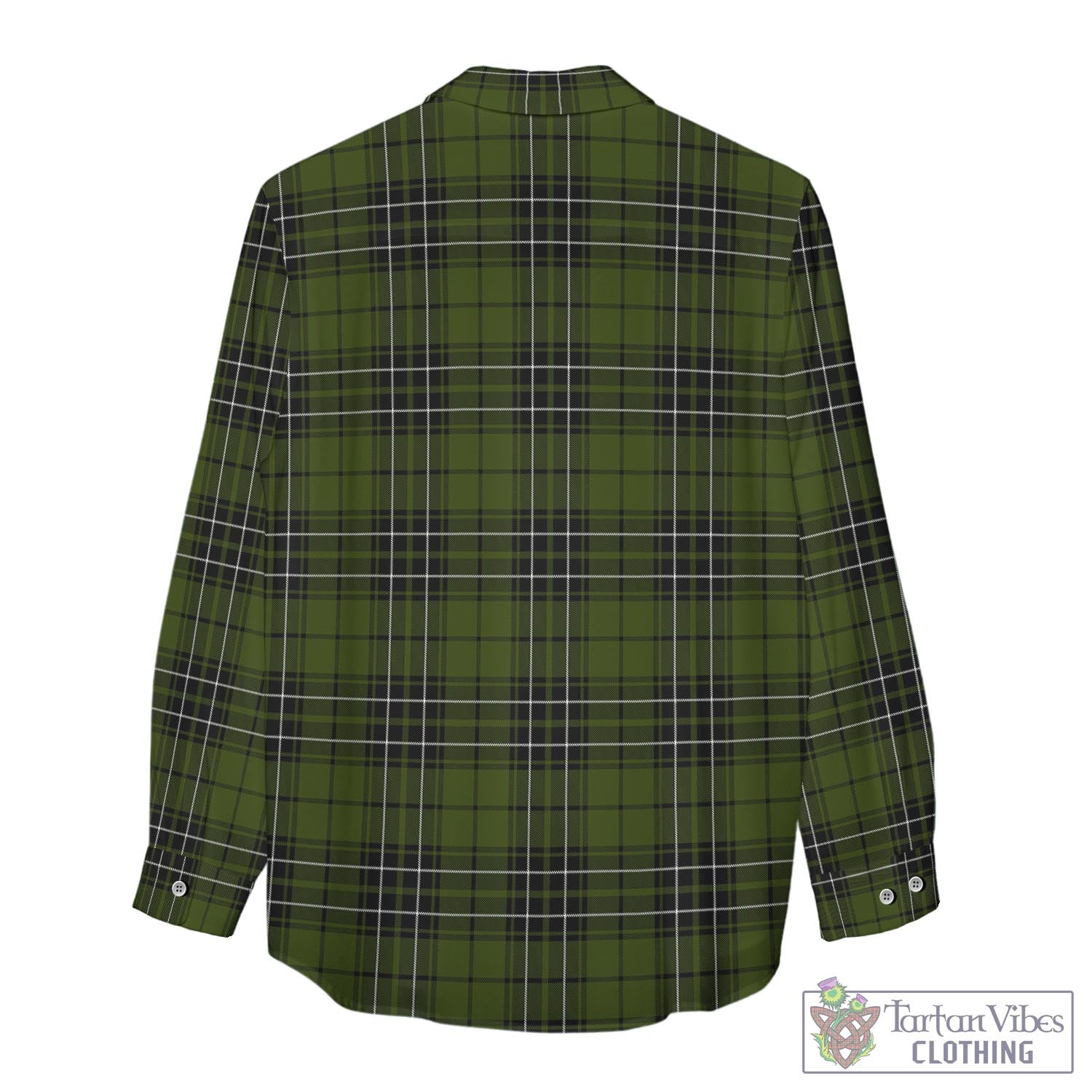 Tartan Vibes Clothing MacLean Hunting Tartan Womens Casual Shirt with Family Crest