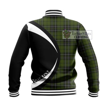 MacLean Hunting Tartan Baseball Jacket with Family Crest Circle Style