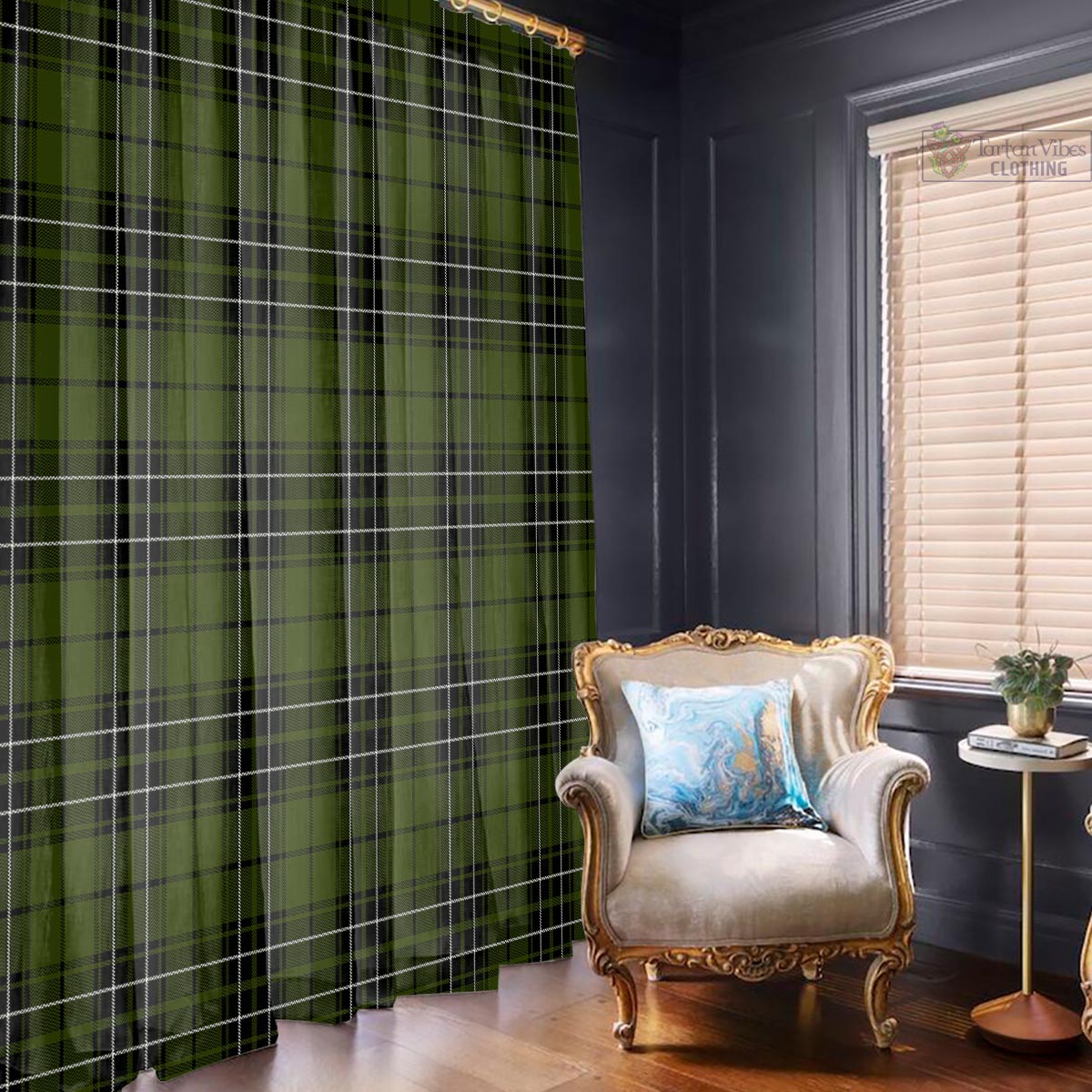 MacLean Hunting Tartan Window Curtain