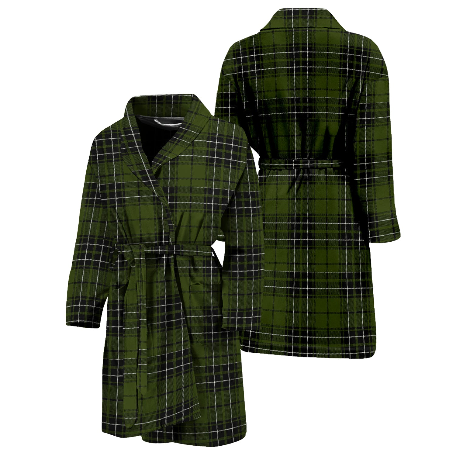 MacLean Hunting Tartan Bathrobe Unisex M - Tartan Vibes Clothing