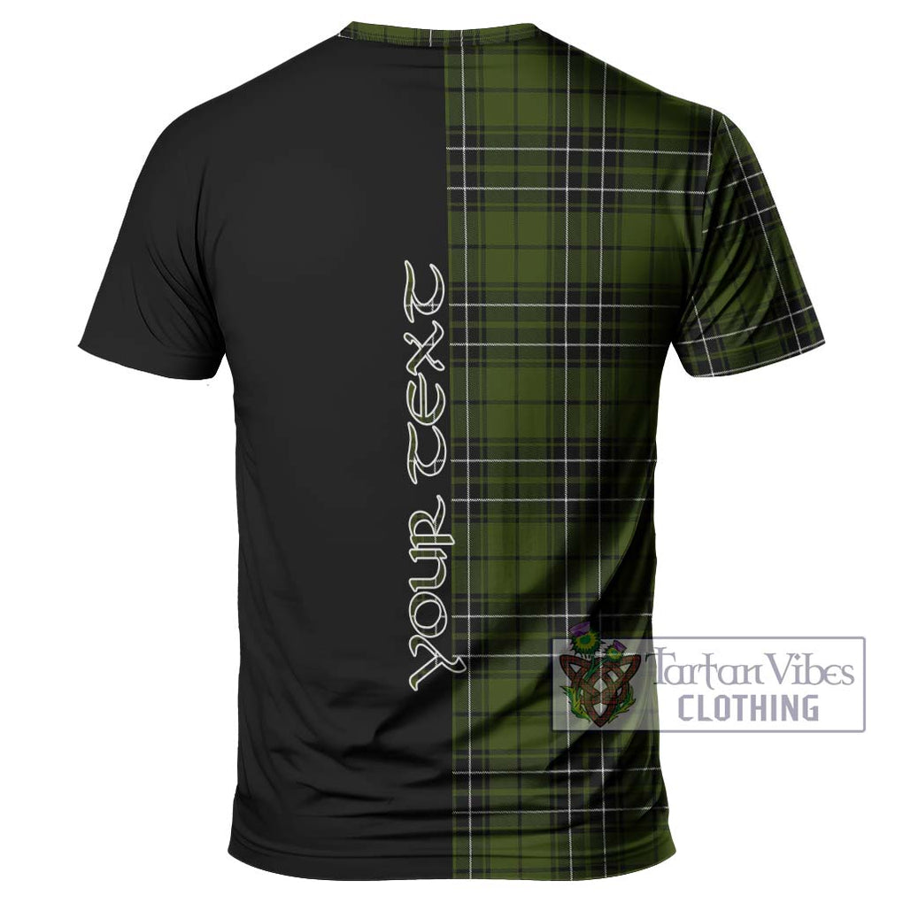 MacLean Hunting Tartan T-Shirt with Family Crest and Half Of Me Style - Tartanvibesclothing Shop