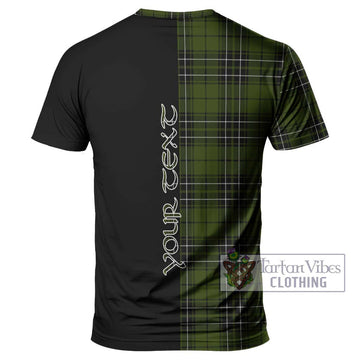 MacLean Hunting Tartan T-Shirt with Family Crest and Half Of Me Style