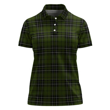 MacLean Hunting Tartan Polo Shirt For Women