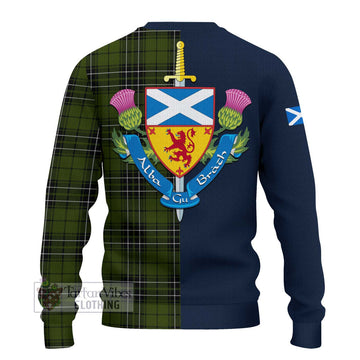 MacLean Hunting Tartan Ugly Sweater with Scottish Lion Royal Arm Half Style