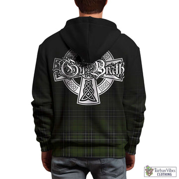 MacLean Hunting Tartan Hoodie Featuring Alba Gu Brath Family Crest Celtic Inspired