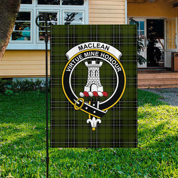 MacLean Hunting Tartan Flag with Family Crest