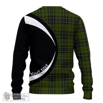 MacLean Hunting Tartan Ugly Sweater with Family Crest Circle Style