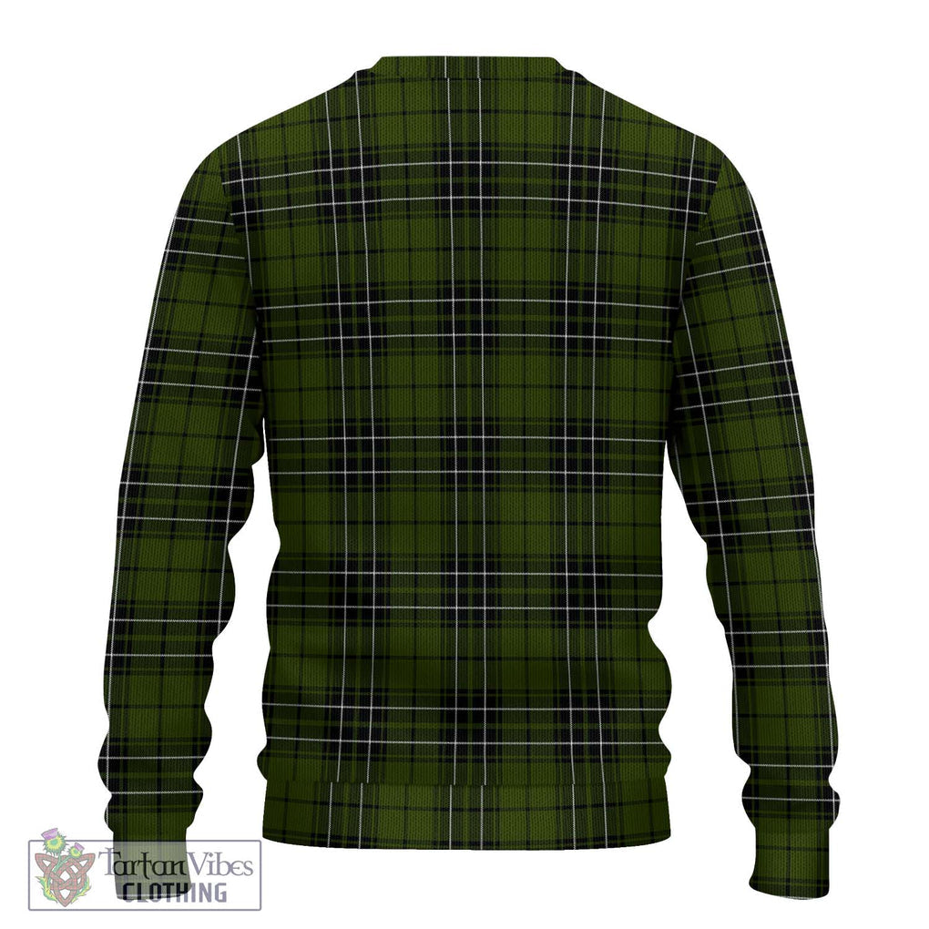 MacLean Hunting Tartan Knitted Sweater with Family Crest DNA In Me Style - Tartanvibesclothing Shop