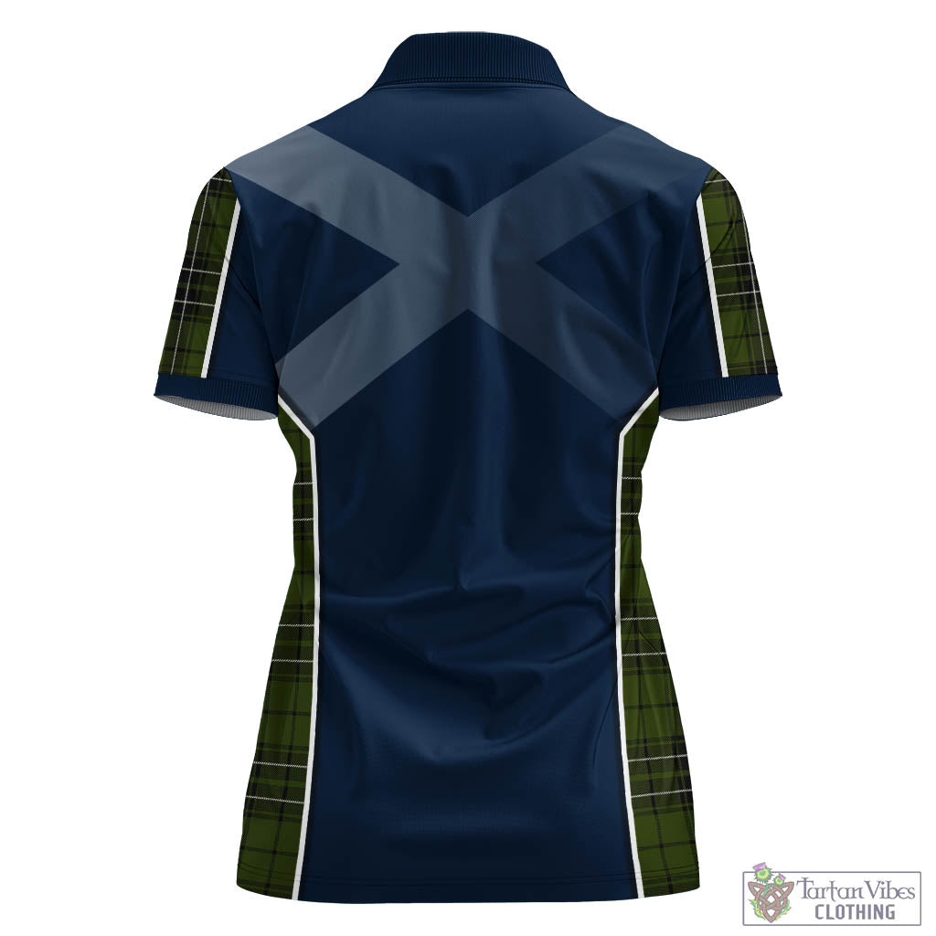 Tartan Vibes Clothing MacLean Hunting Tartan Women's Polo Shirt with Family Crest and Scottish Thistle Vibes Sport Style