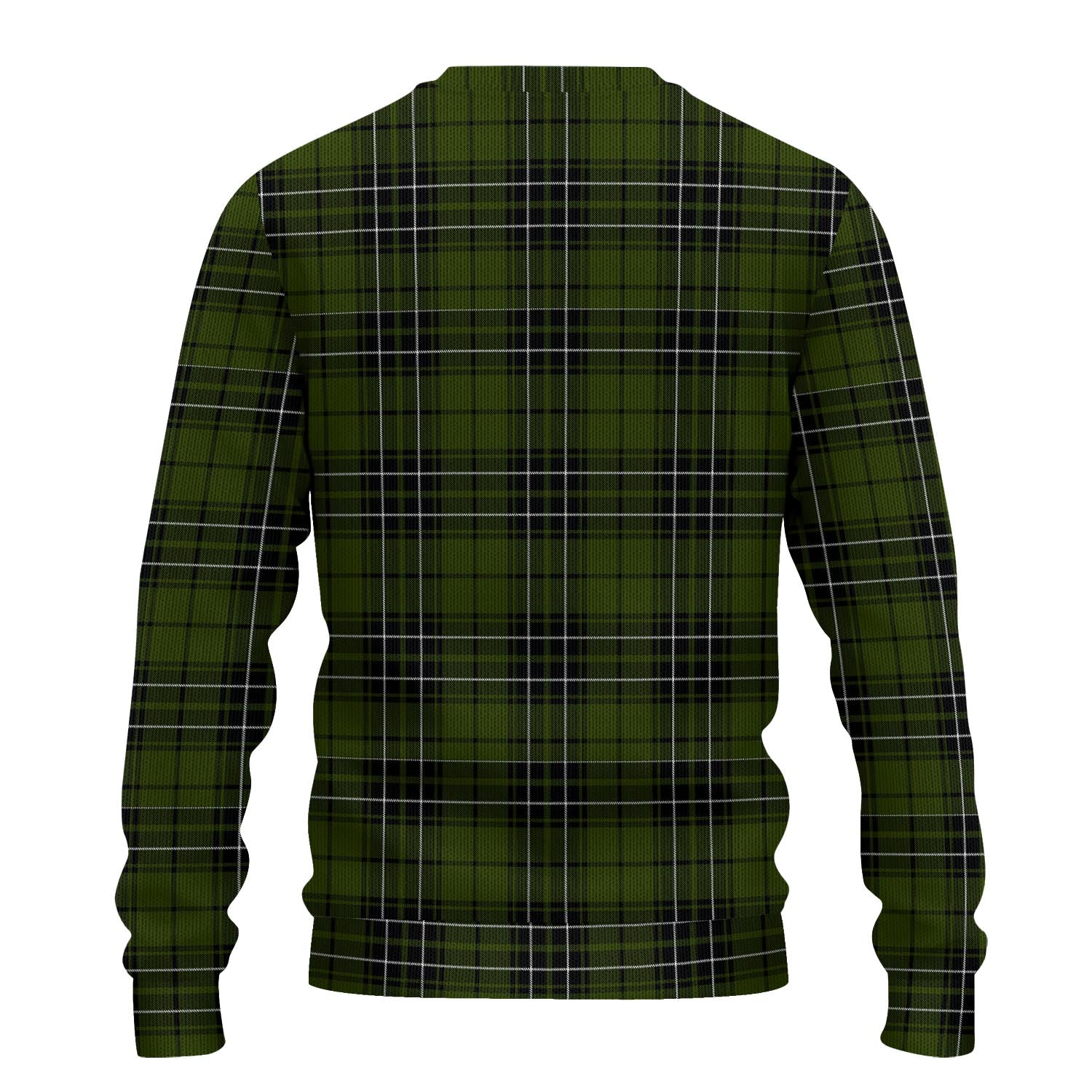 MacLean Hunting Tartan Knitted Sweater with Family Crest - Tartanvibesclothing