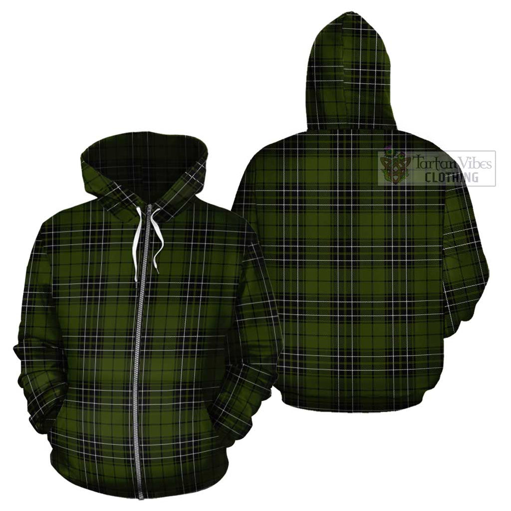 MacLean Hunting Tartan Cotton Hoodie Zip Hoodie - Tartan Vibes Clothing