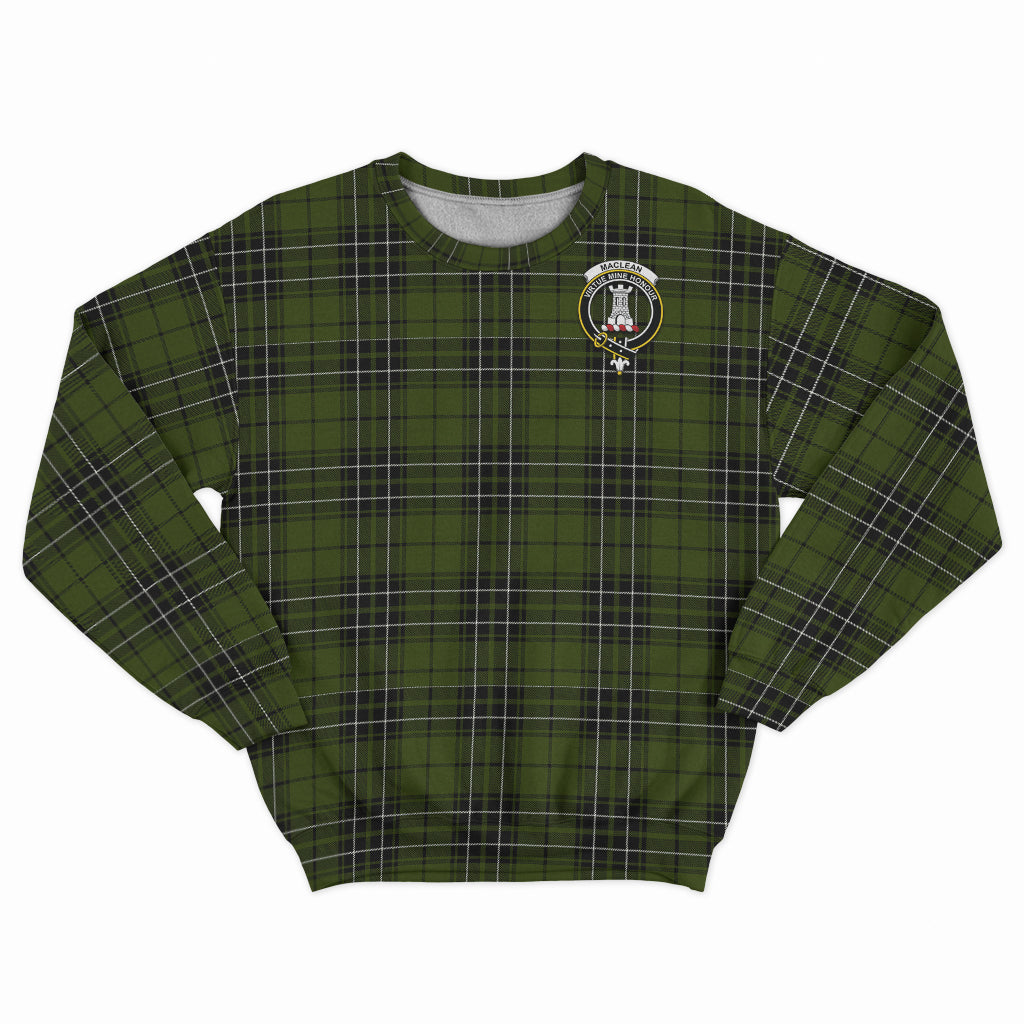 MacLean Hunting Tartan Sweatshirt with Family Crest - Tartan Vibes Clothing