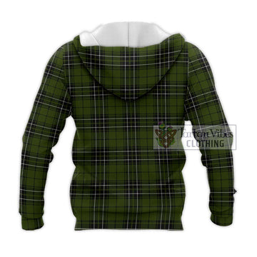 MacLean Hunting Tartan Knitted Hoodie with Family Crest DNA In Me Style