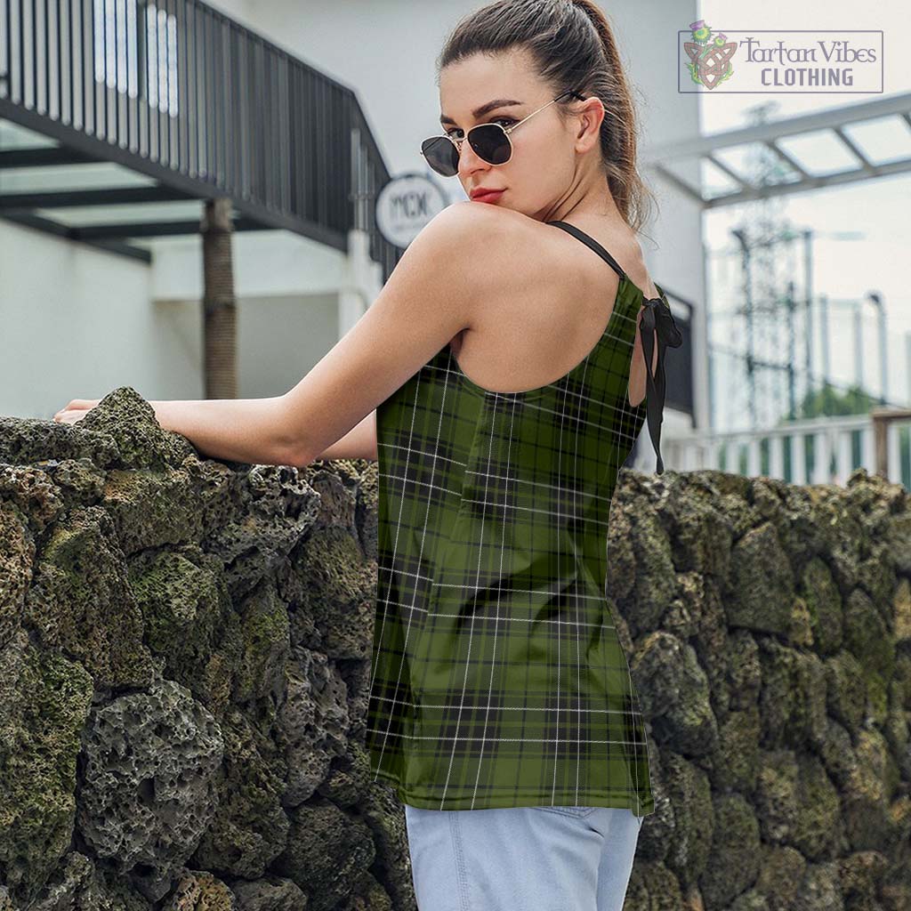 Tartan Vibes Clothing MacLean Hunting Tartan Loose Halter Neck Camisole