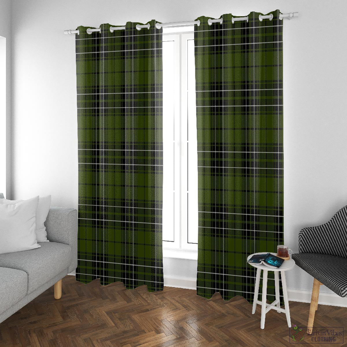 MacLean Hunting Tartan Window Curtain