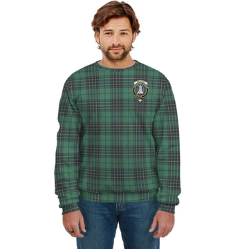 MacLean Hunting Ancient Tartan Sweatshirt with Family Crest