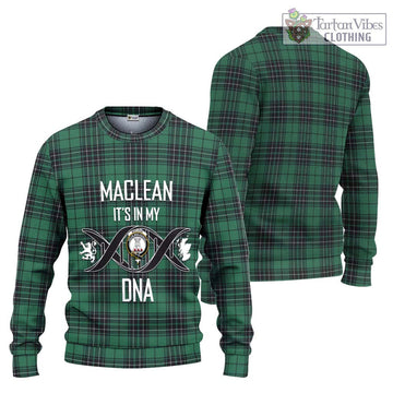 MacLean Hunting Ancient Tartan Ugly Sweater with Family Crest DNA In Me Style