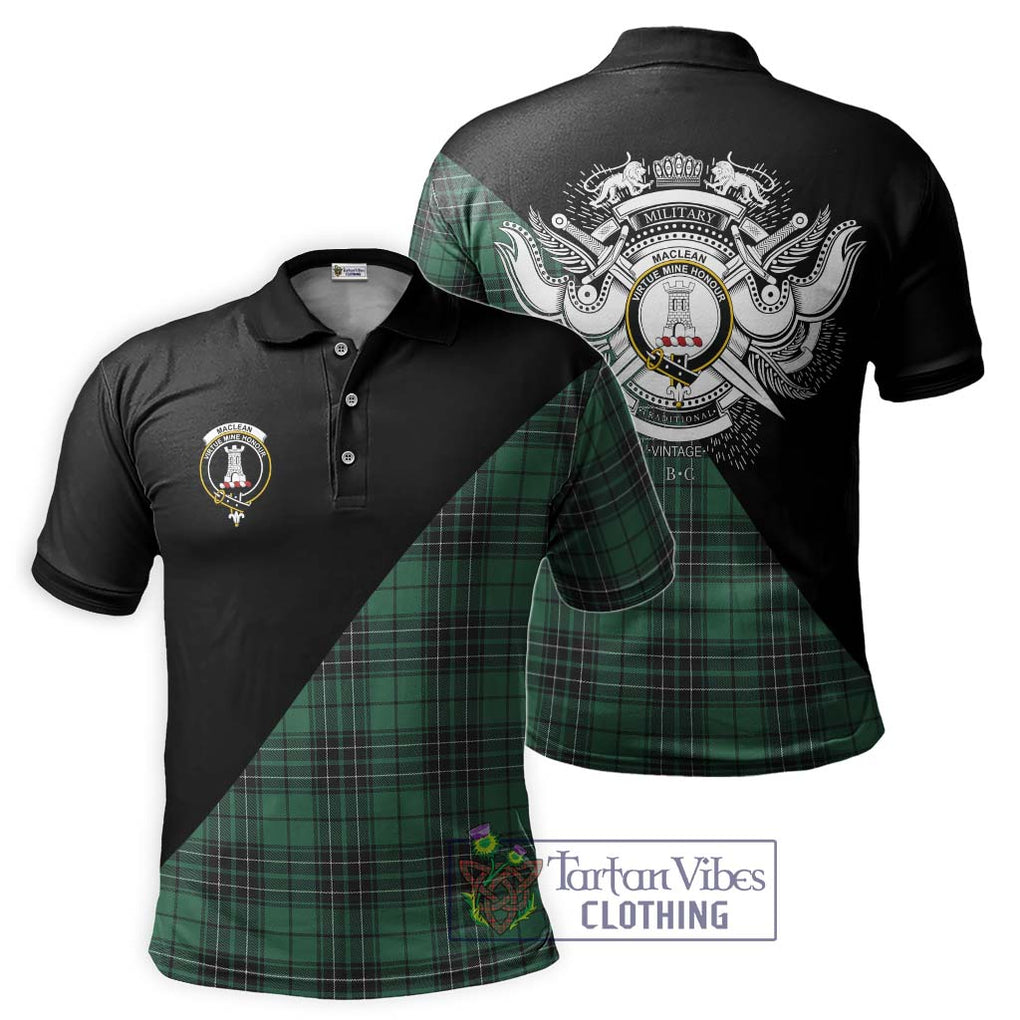 MacLean Hunting Ancient Tartan Polo Shirt with Family Crest and Military Logo Style Kid - Tartanvibesclothing Shop