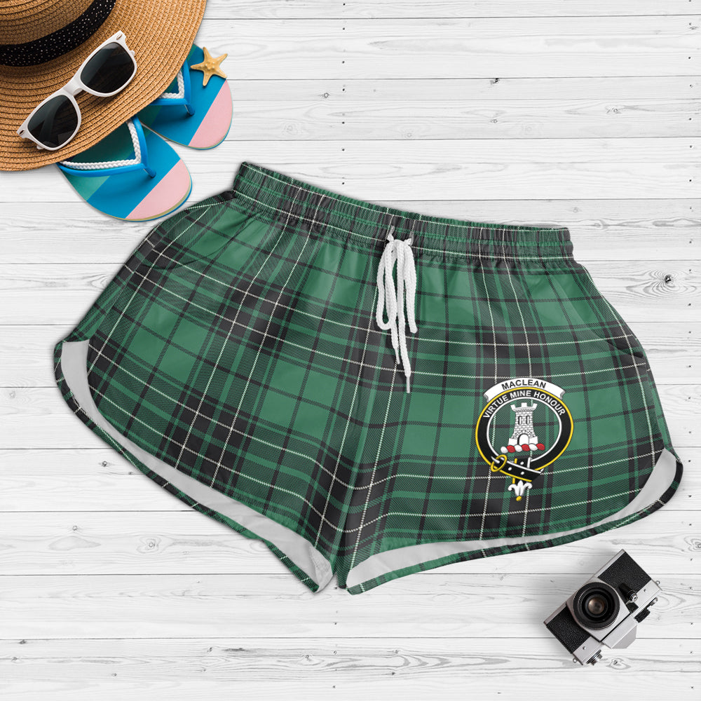 maclean-hunting-ancient-tartan-womens-shorts-with-family-crest