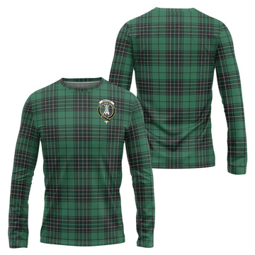 MacLean Hunting Ancient Tartan Long Sleeve T-Shirt with Family Crest