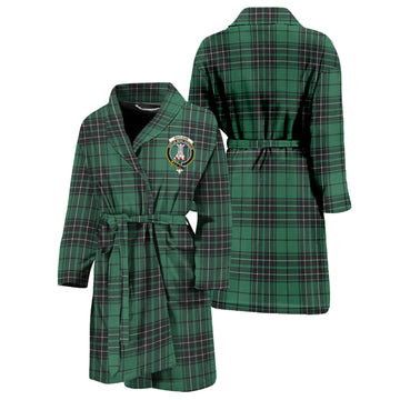 MacLean Hunting Ancient Tartan Bathrobe with Family Crest