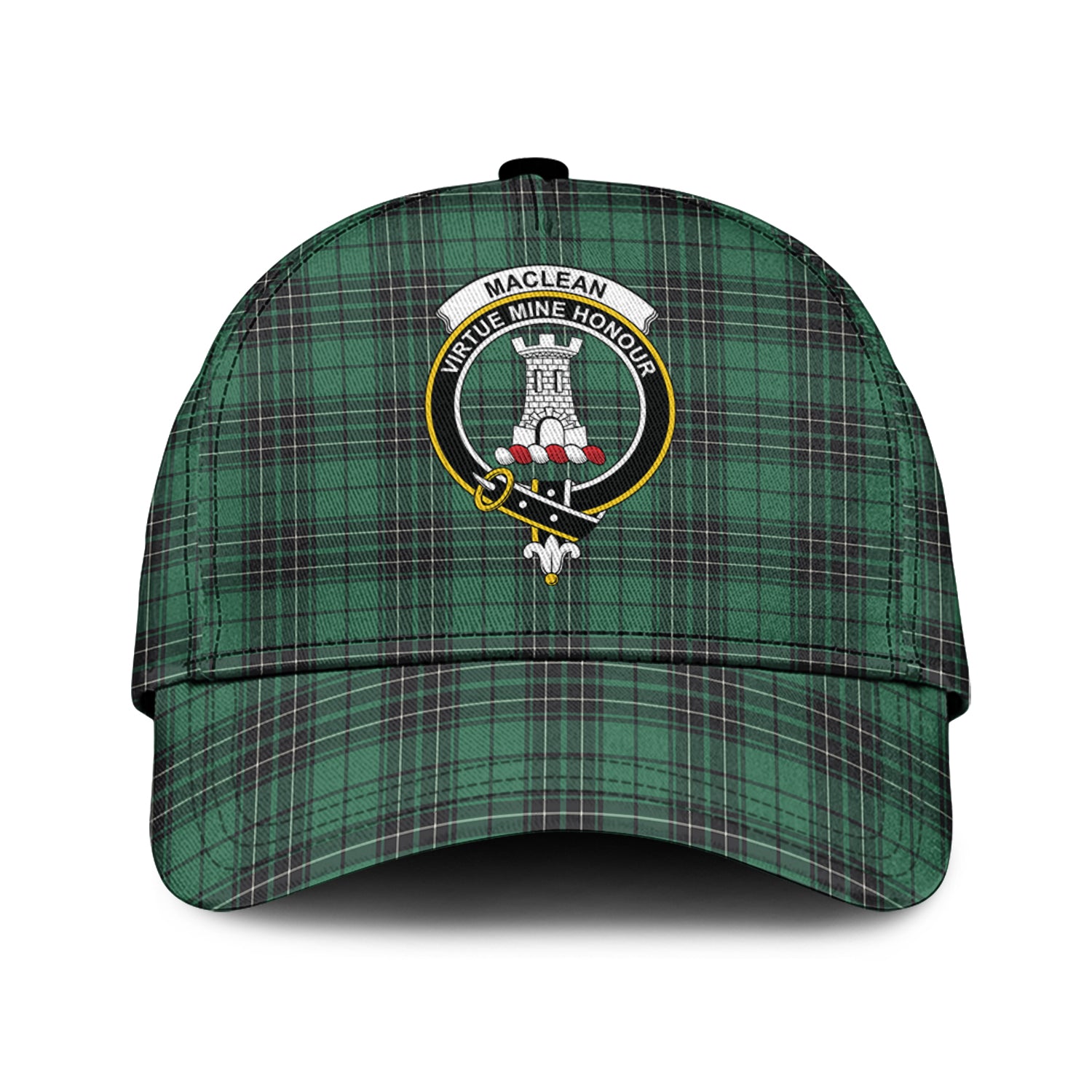 MacLean Hunting Ancient Tartan Classic Cap with Family Crest Classic Cap Universal Fit - Tartan Vibes Clothing